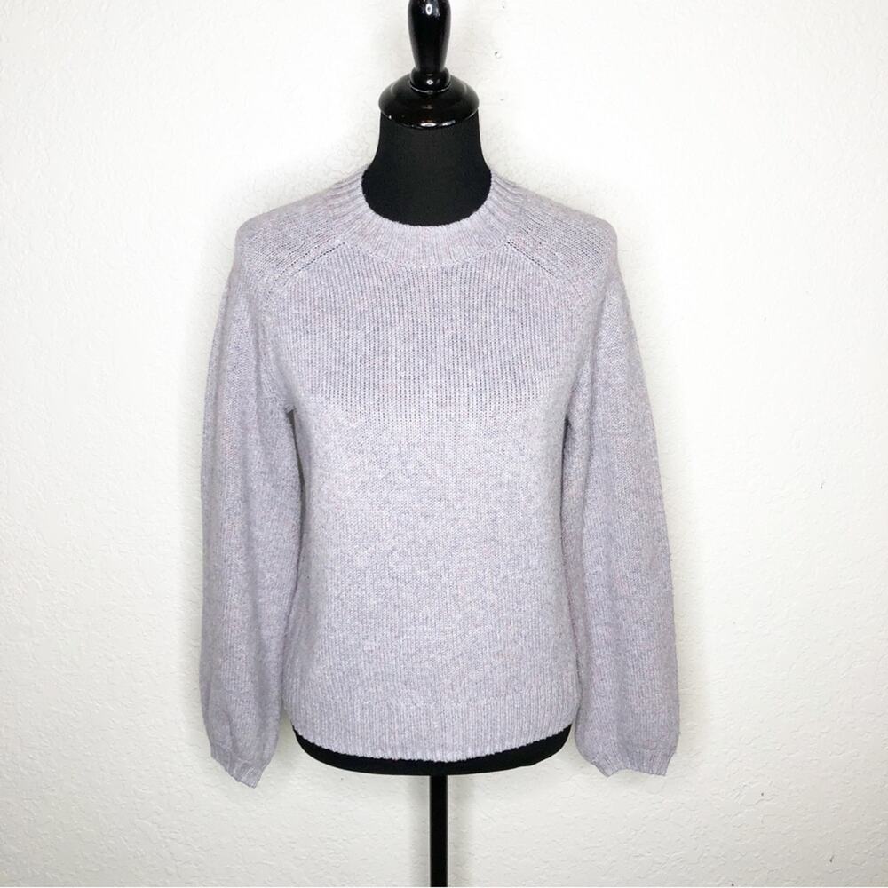 Smartwool light purple balloon sleeve wool blend sweater size Small
